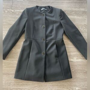 Zara Black Button-Up Blazer Jacket